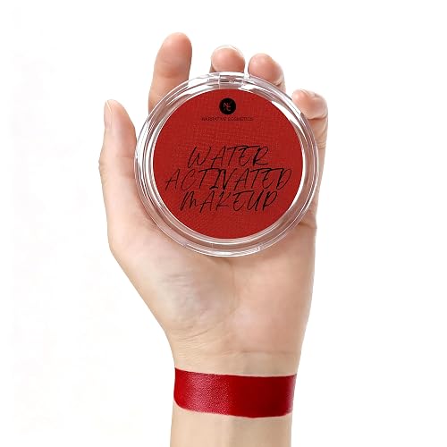Narrative Cosmetics Water-Activated Face & Body Paint - Highly Pigmented, Long-Lasting Face & Body Paint for SFX, Cosplay, and Artistic Makeup - Red Beauty & Personal Care Narrative Cosmetics