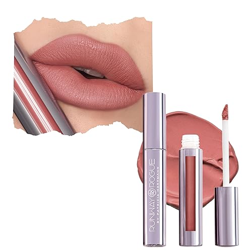 Runway Rogue Velvet Glam Liquid Lipstick, Almost-Matte Terra-Cotta Lipstick with a Hint of Spice, ‘Photogenic’ Beauty & Personal Care Runway Rogue