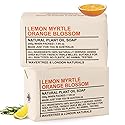 Wavertree & London Lemon Myrtle & Orange Blossom Scented Natural Soap Bars (2 Bars), 7oz Moisturizing French Triple Milled Soap enriched with shea Beauty & Personal Care Wavertree & London