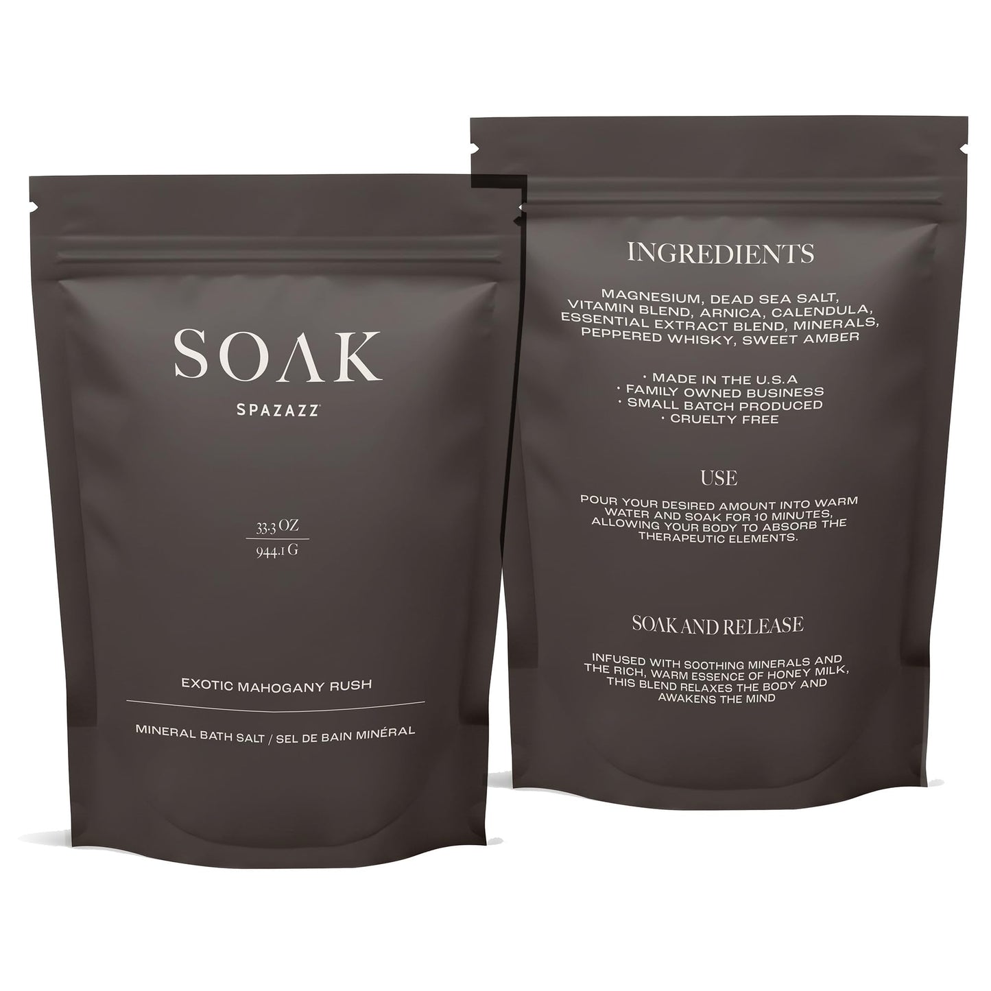 Spazazz Dead Sea Bath Salts with Magnesium & Arnica - Aromatherapy Mineral Bath Soak for Relaxation. Bathtub Soaking Salts - 33.3oz Salt Crystals Beauty and Personal Care Spazazz