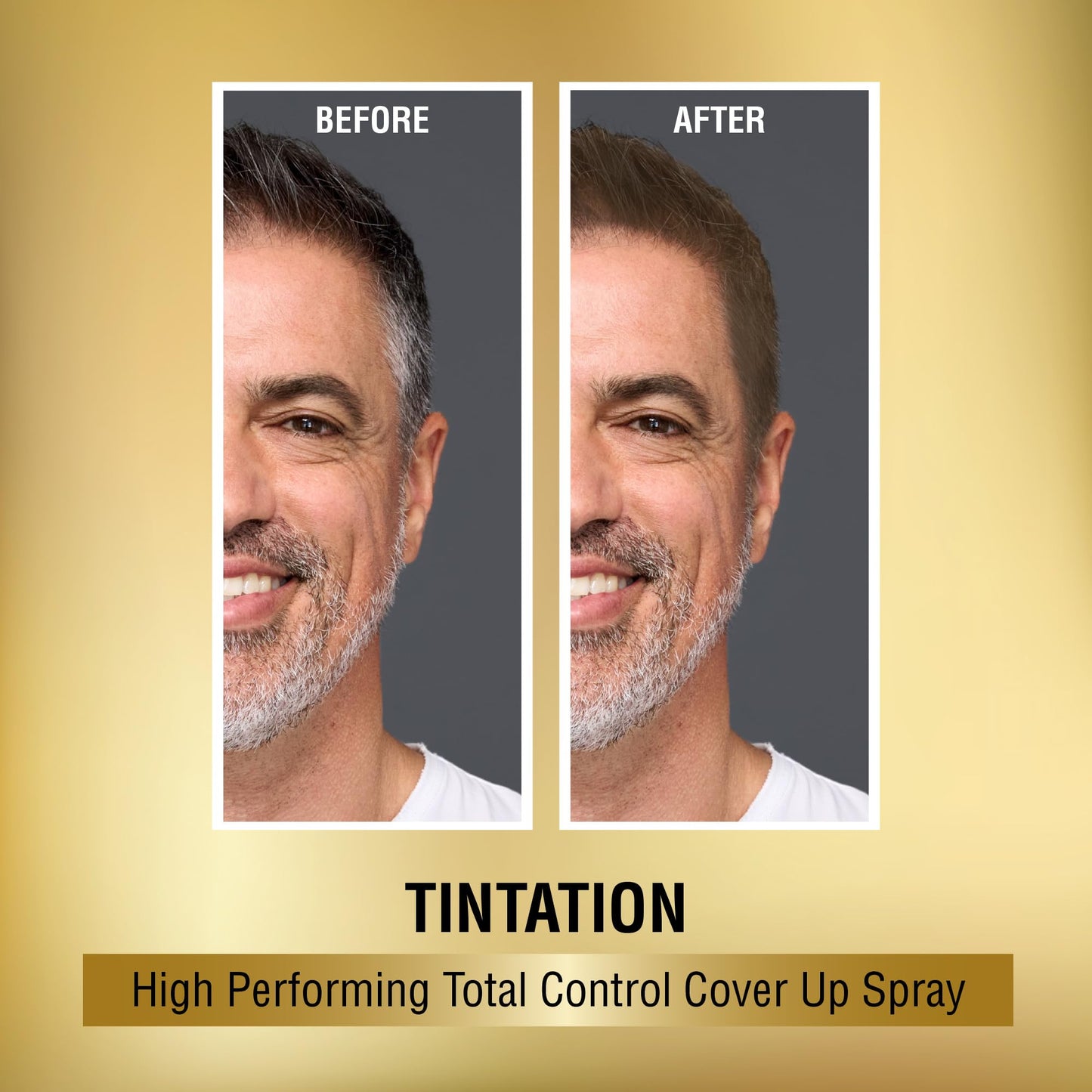 Red by Kiss Tintation Temporary Hair Color Spray, Instant Gray Root Touch Up Coverage, Water-Resistant & Smudge-Proof, Easy Wash Out, Barber Beauty & Personal Care Red by Kiss