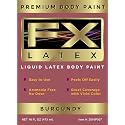 Liquid Latex - Face and Body Paint, Ammonia Free, Easy On and Off, Cosplay Makeup, Create Professional Monster, Zombie Arts 16 Oz (Burgundy) Beauty & Personal Care Liquid Latex Fashions