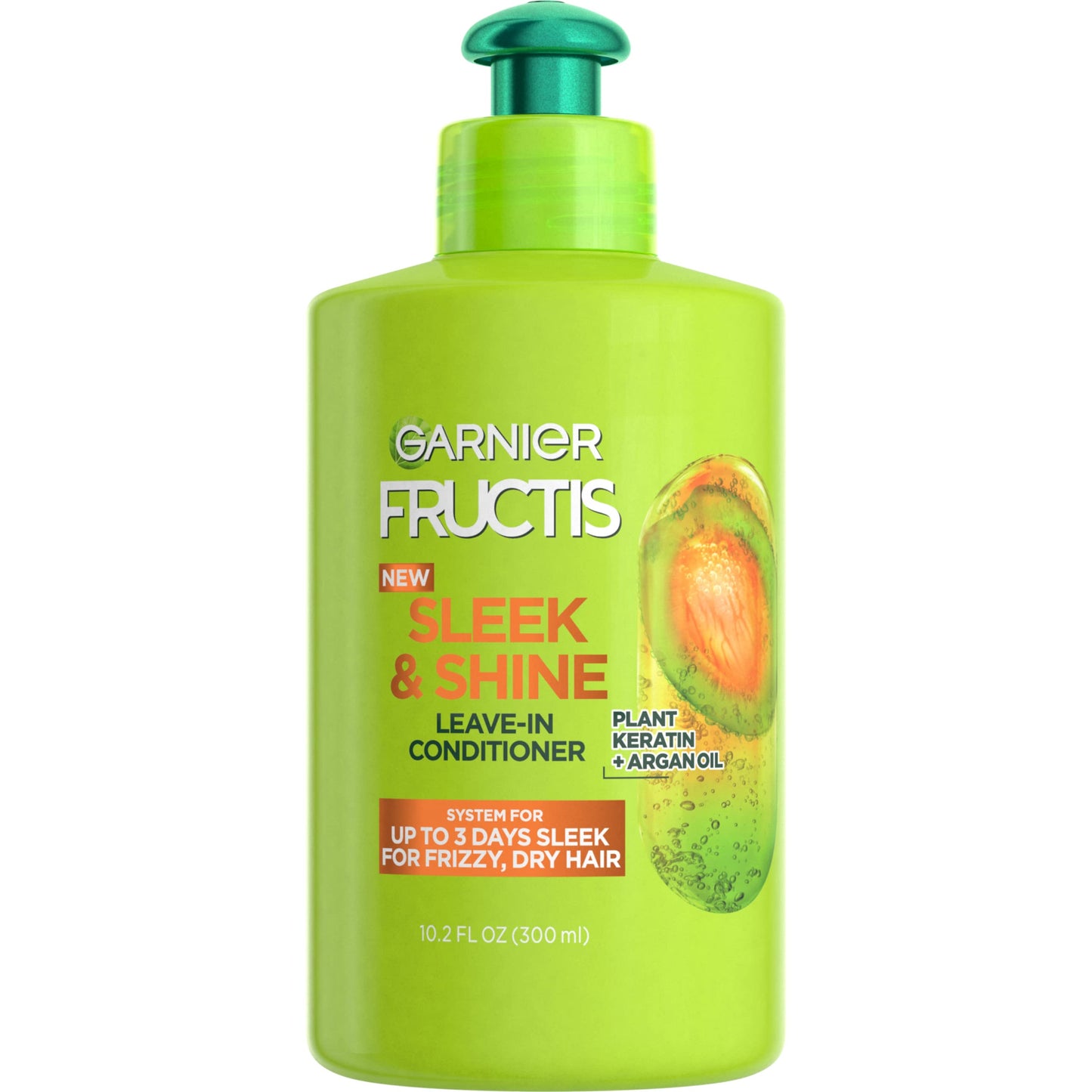 Garnier Fructis Sleek & Shine Leave-In Conditioner Cream, Anti-Frizz Hair Treatment with Plant Keratin + Argan Oil, Controls Frizz and Provides Beauty and Personal Care Garnier Default Title