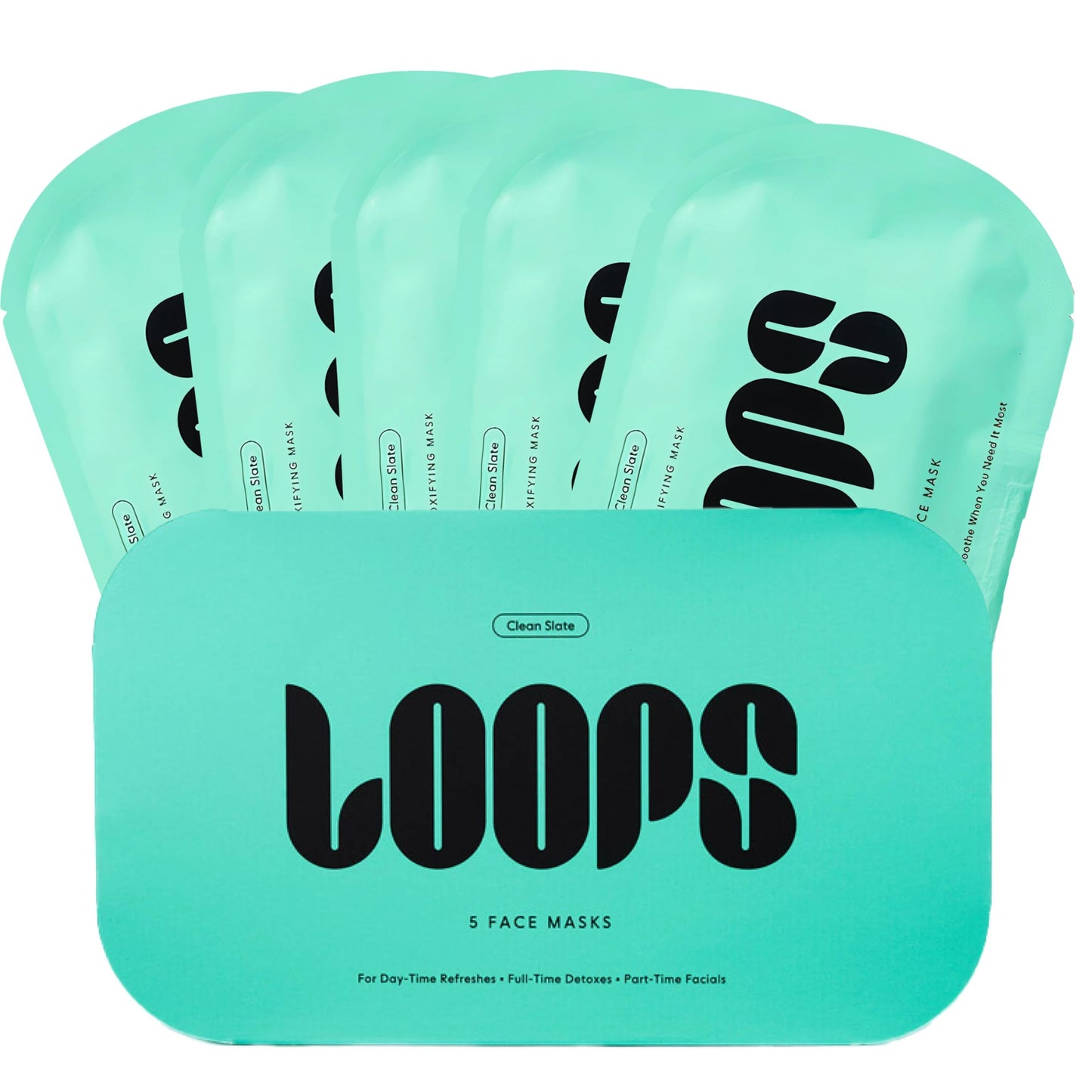 LOOPS CLEAN SLATE - Detoxifying Hydrogel Face Mask - Detoxify, Cleanse & Soothe - Deeply Purifying and Super Hydrating - Minimizes the Look of Pores Beauty & Personal Care LOOPS