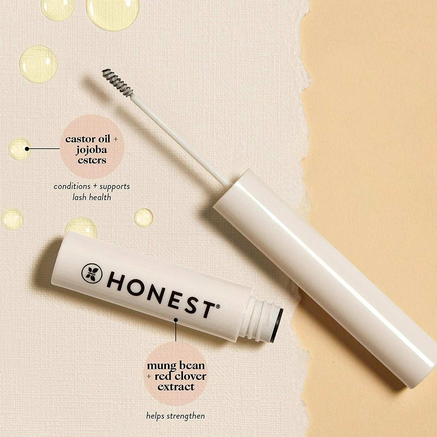 Honest Beauty Honestly Healthy Brow Gel for Fuller Looking Brows | Strengthens + Adds Volume | Castor Oil + Red Clover Extract | EWG Verified, Vegan… Beauty & Personal Care Honest Beauty