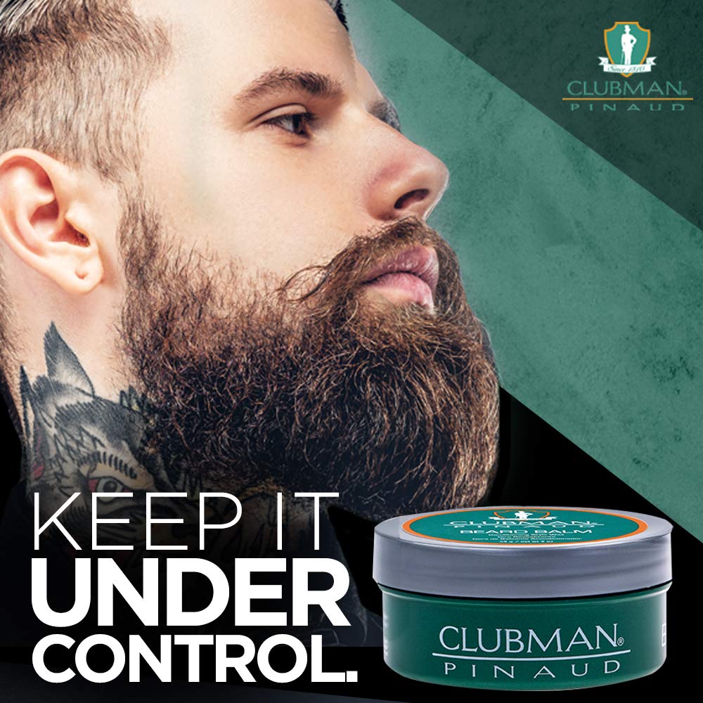 Clubman Pinaud Beard Balm - Nourishing & Conditioning Beard Balm for Men, Strong Hold, 2 oz, 2 Pack Beauty & Personal Care Clubman