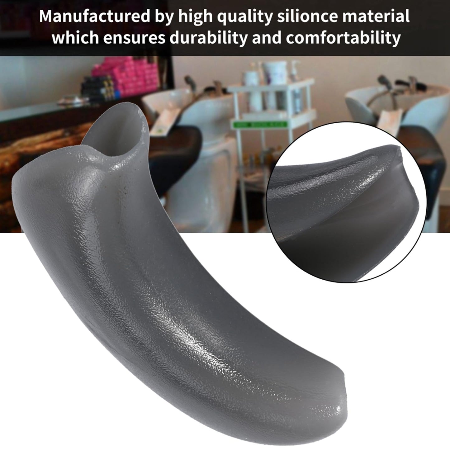 ZJchao Shampoo Bowl Gel Neck Rest, Soft Silicone Neck Pillow Shampoo Bowl Neck Rest Pillow Comfortable Design Hairdressing Washing Support Pad Beauty and Personal Care ZJchao