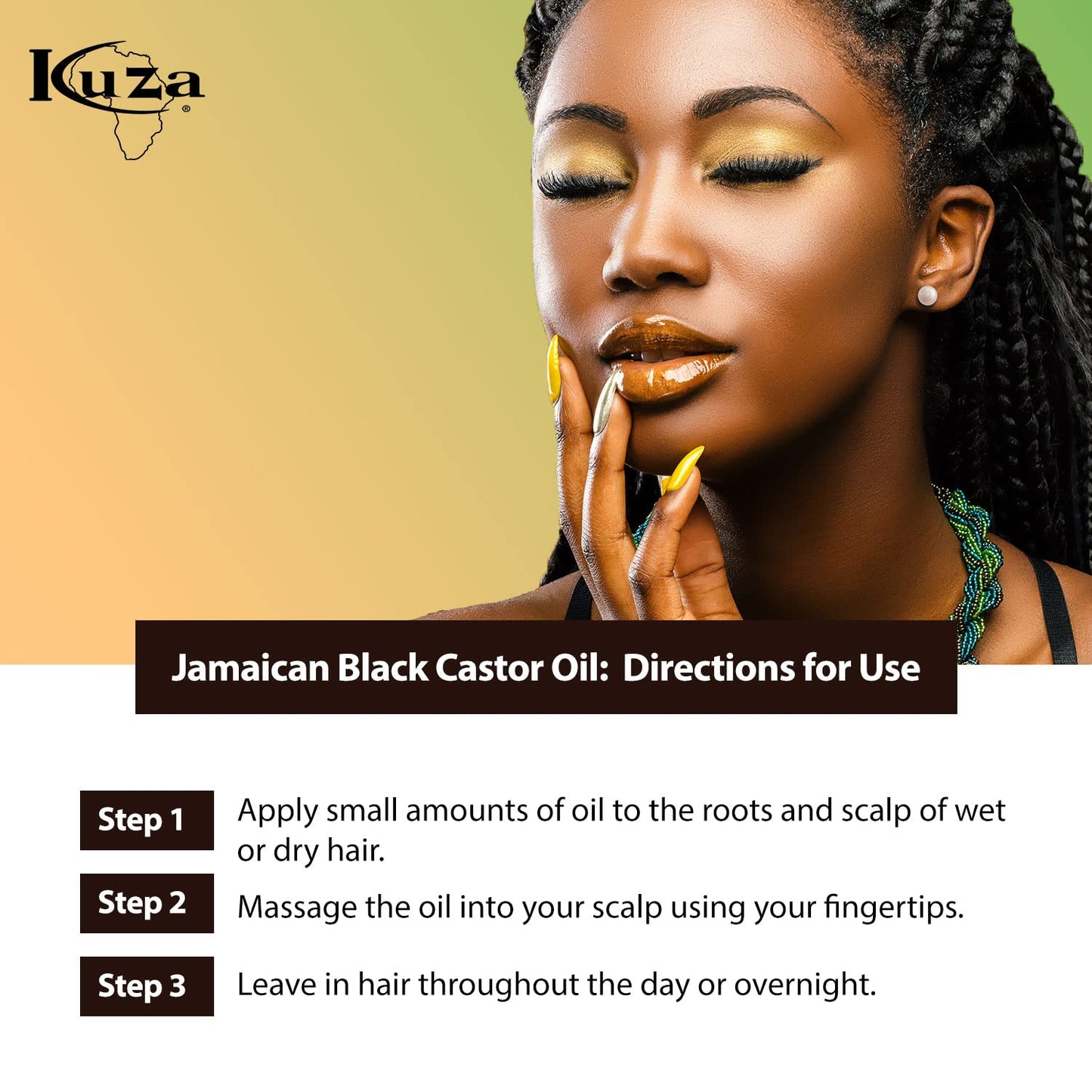 Kuza Jamaican Black Castor Oil Skin & Hair Treatment - Original, 4 fl oz Beauty & Personal Care Kuza