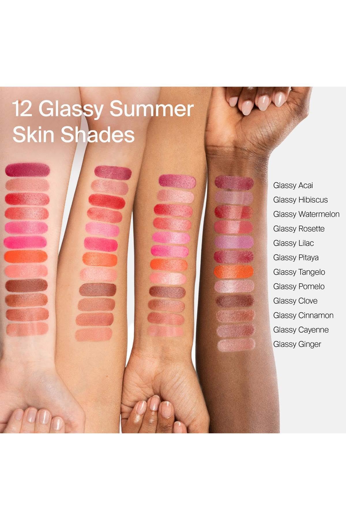 Haus Labs Color Fuse Longwear Hydrating Glassy Lip + Cheek Blush Balm Stick - Glassy Hibiscus