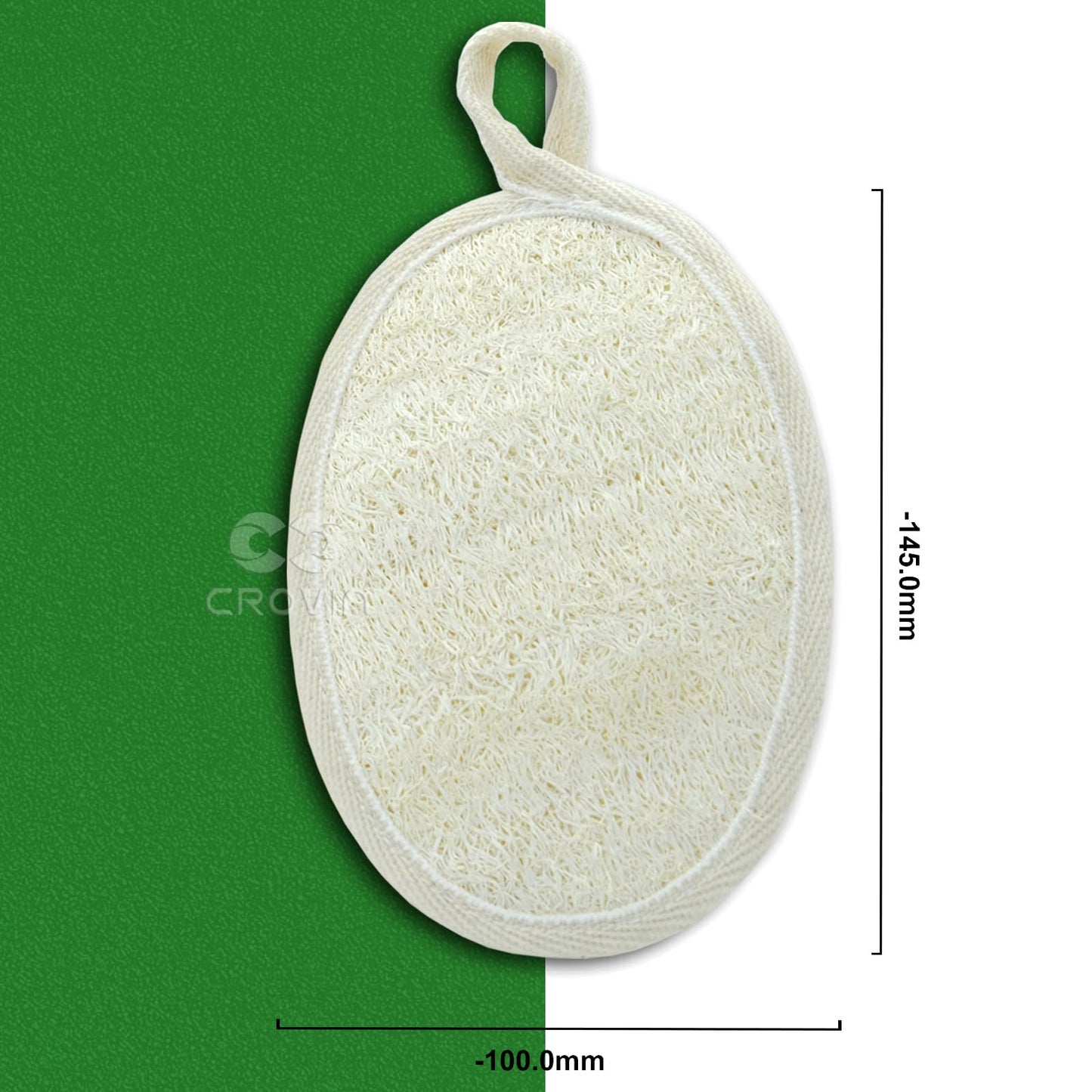 CROVIN Natural Loofah Exfoliating Body Scrubber, Made with Natural Shower Loofah Sponge for Men and Women’s SPA (Pack of 2) Beauty & Personal Care CROVIN