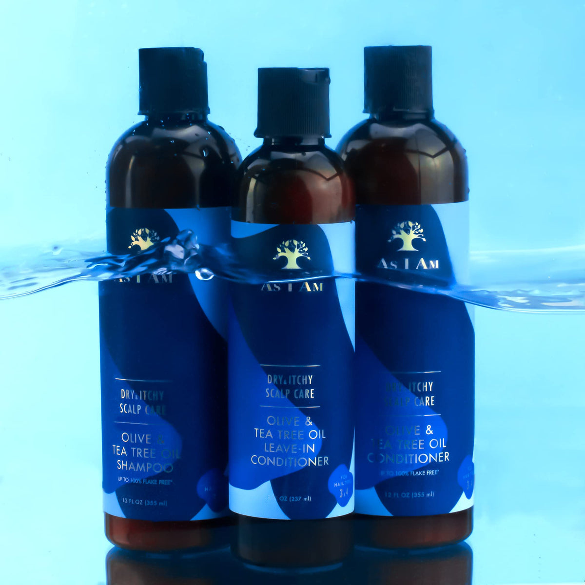 As I Am Dry & Itchy Scalp Care Shampoo - 12 ounce - Fights Dandruff and Seborrheic Dermatitis - Enriched with Zinc Pyrithione, Olive Oil, and Tea Tree
