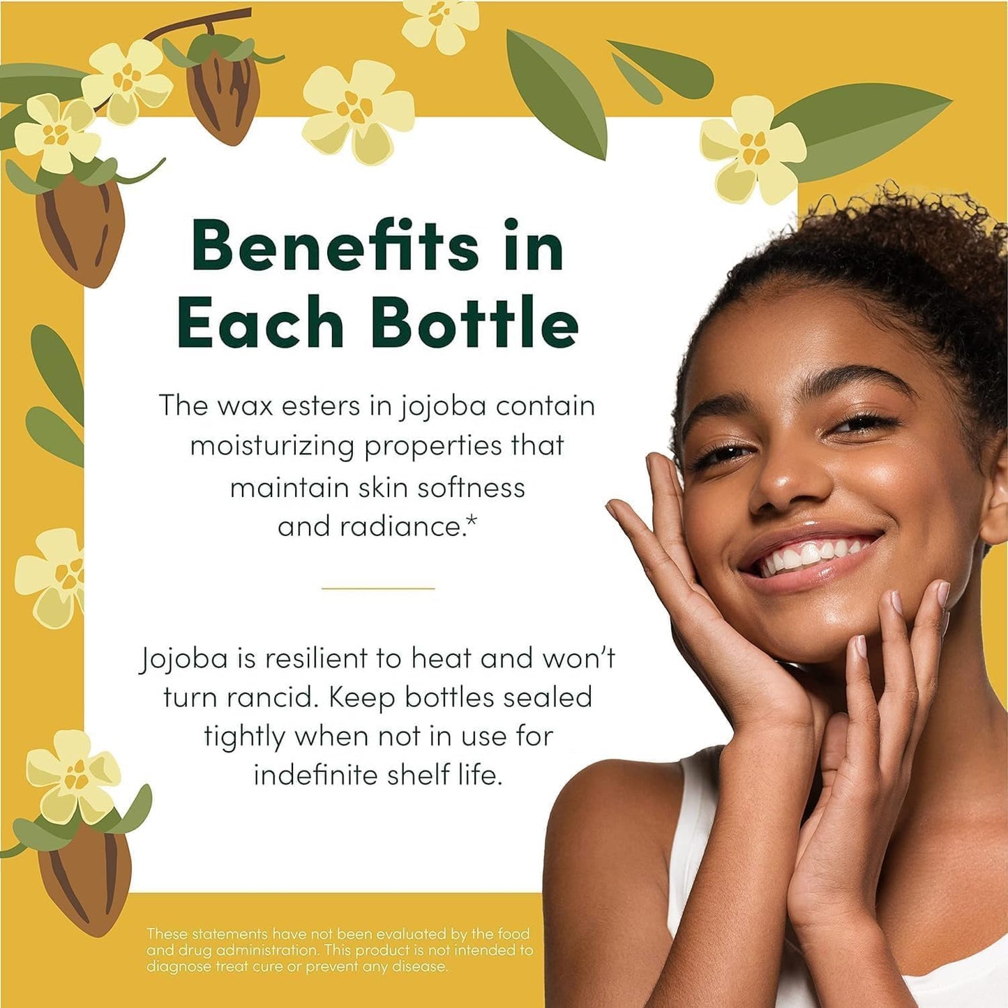HobaCare Bulk Jojoba Oil - 100% Pure Hexane Free Unrefined Carrier Oil for Soap Making, Hair, Face, Beard, Scalp, Skincare Spa - Natural, Vegan, Long Beauty & Personal Care HobaCare