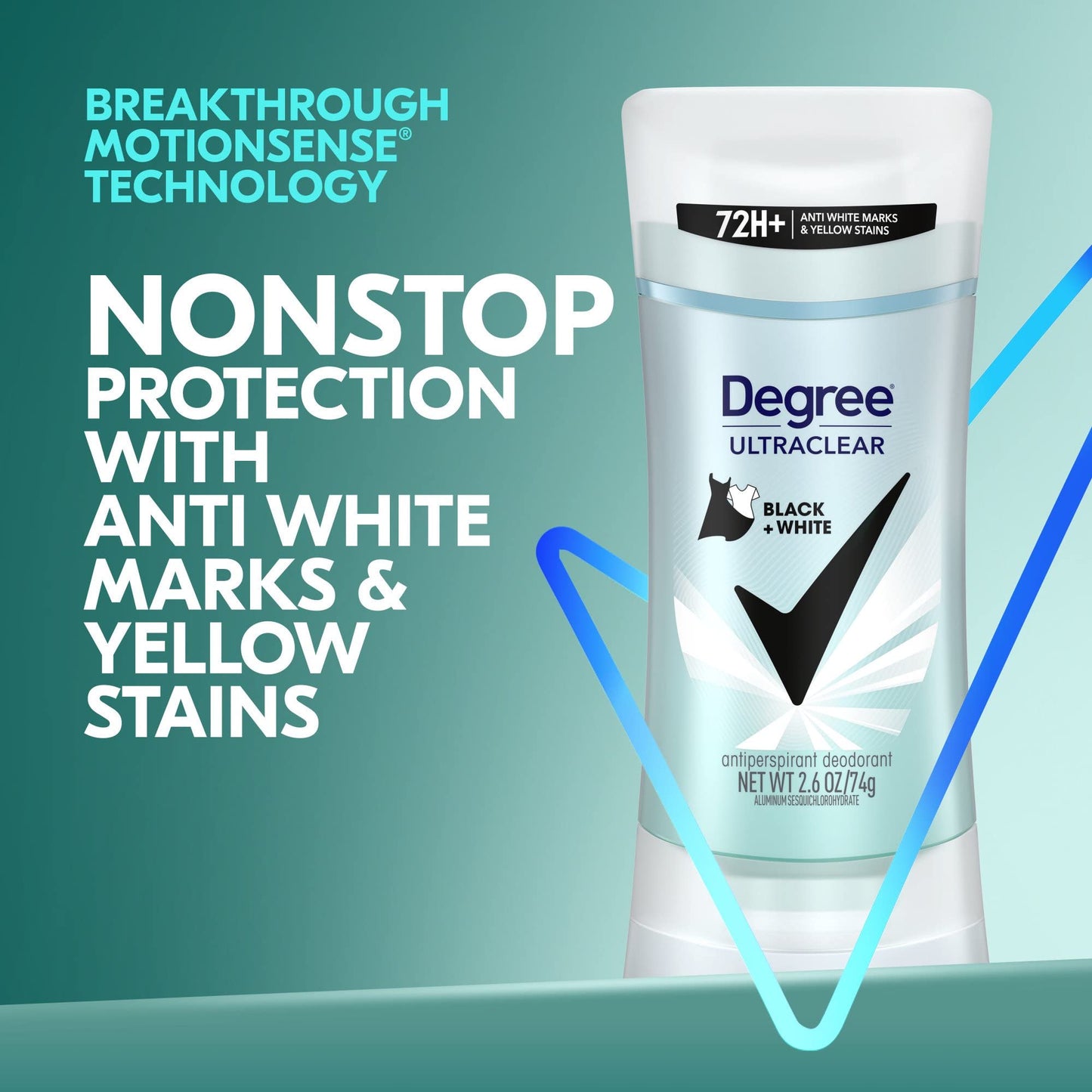 Degree MotionSense UltraClear Black+White Antiperspirant Deodorant Stick, 2.6 oz (Pack of 12) Beauty and Personal Care Degree