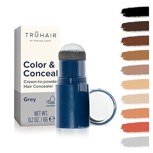 TRUHAIR Color & Conceal Waterproof Root Touch Up Hair Color for Gray Hair Coverage - Instant Root Cover Up Hair Powder for Women & Men - Bald Spot Beauty & Personal Care Truhair