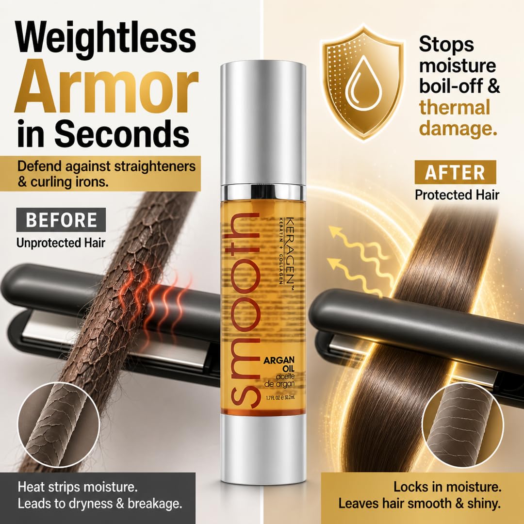 KERAGEN Hair Serum Deep Repair & Protection Treatment | The Ultimate Hair Shield for Instantly Brilliant, Smooth, Resilient Hair, Fully Protected from Beauty & Personal Care KERAGEN