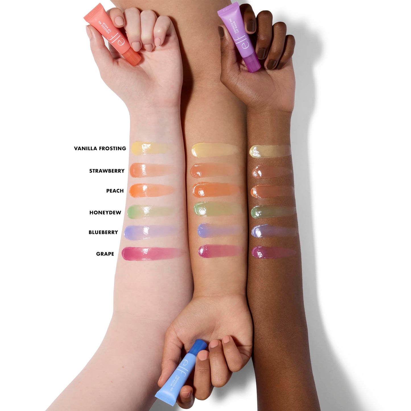 e.l.f. Squeeze Me Lip Balm, Moisturizing Lip Balm For A Sheer Tint Of Color, Infused With Hyaluronic Acid, Vegan & Cruelty-free, Strawberry Beauty & Personal Care e.l.f.