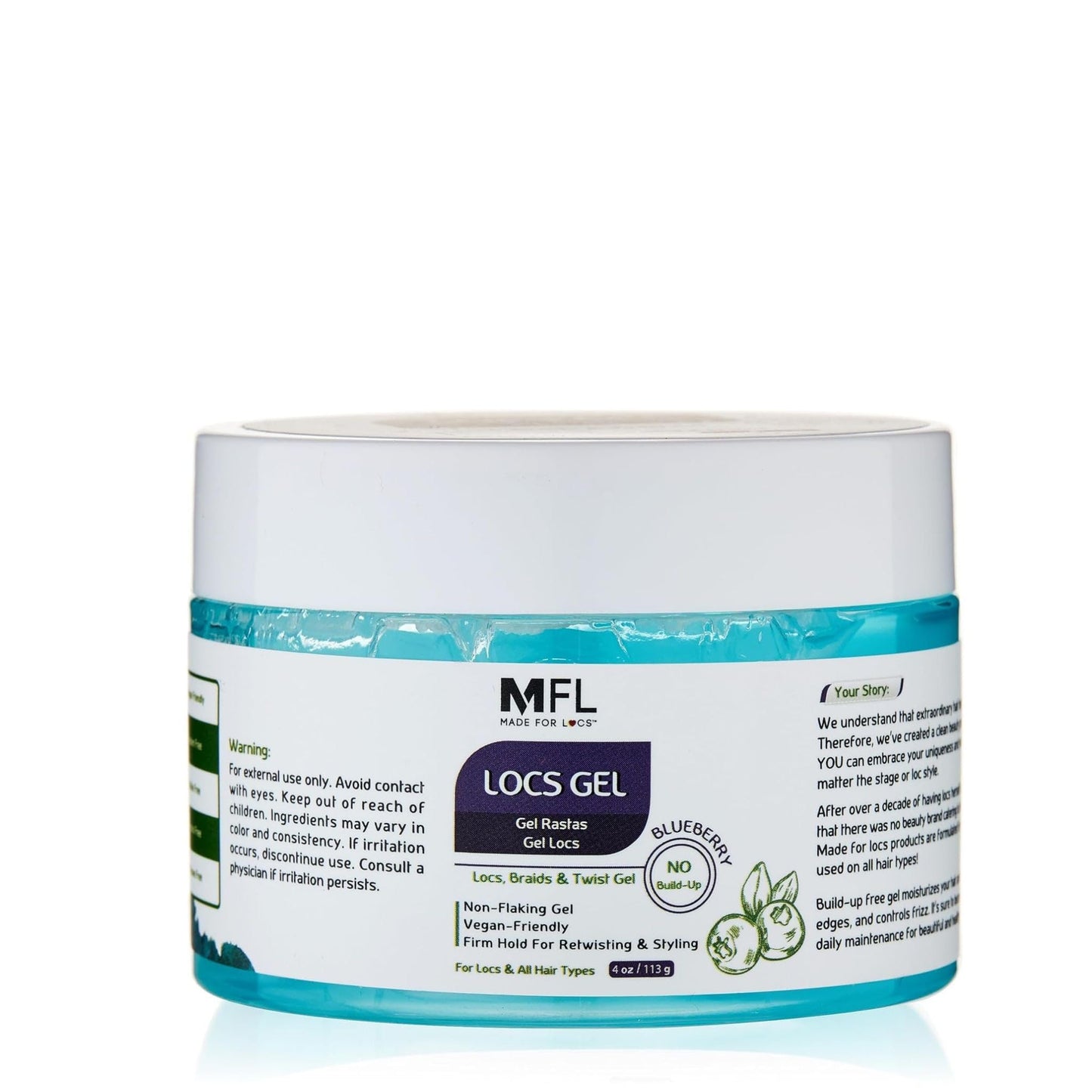 Made For Locs Retwisting Firm Hold Styling Pomade | Gel | 4 oz (Blueberry) Beauty & Personal Care MFL MADE FOR LOCS