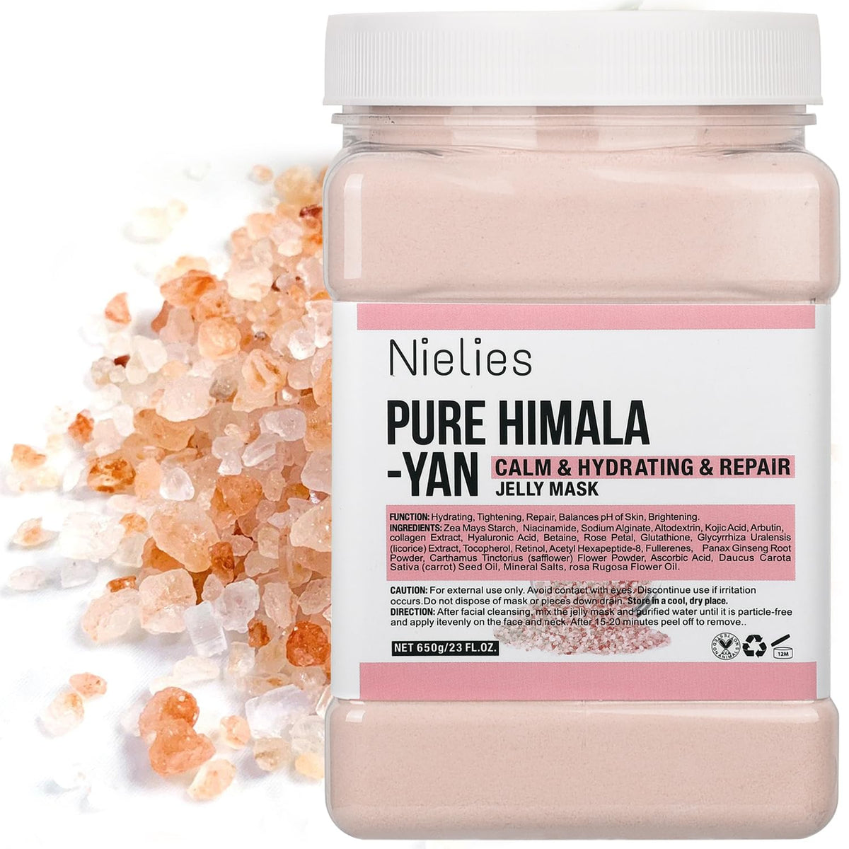 Nielies Jelly Mask For Facials, Vajacial Jelly Mask, Face Mask For Instant Hydration, Vegan Peel Off Face Mask, For Cleaning, Calming (Pure Himala Beauty & Personal Care Nielies