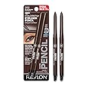 Revlon ColorStay Pencil Waterproof Eyeliner, Smudge-Proof, Eye Makeup with Built-In Sharpener, Stocking Stuffer for Women, 202 Black Brown, 2 pack Beauty & Personal Care REVLON