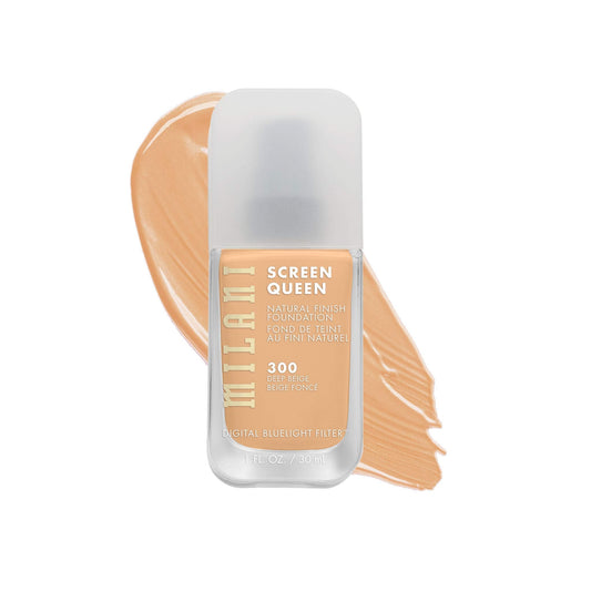 Milani Screen Queen Liquid Foundation Makeup - Cruelty Free Foundation With Digital Bluelight Filter Technology (Deep Beige) Beauty & Personal Care Milani