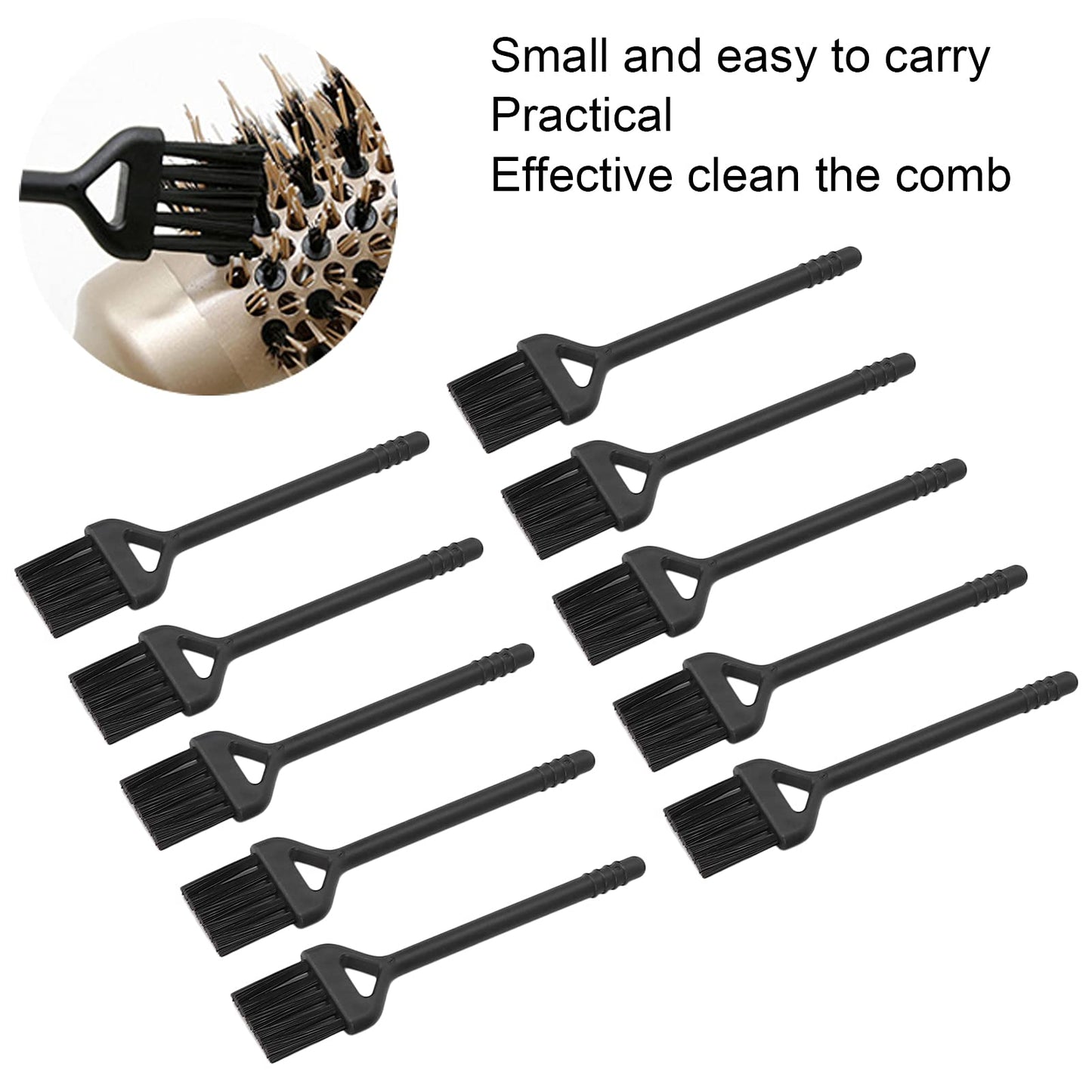 10PCS Electric Shaver Cleaning Brushes, Mini Nylon Double Sided Clipper Brush Shaver Cleaner up Tool for Cleaning Razor Shaver Trimmer Hair Clipper Beauty and Personal Care Agatige