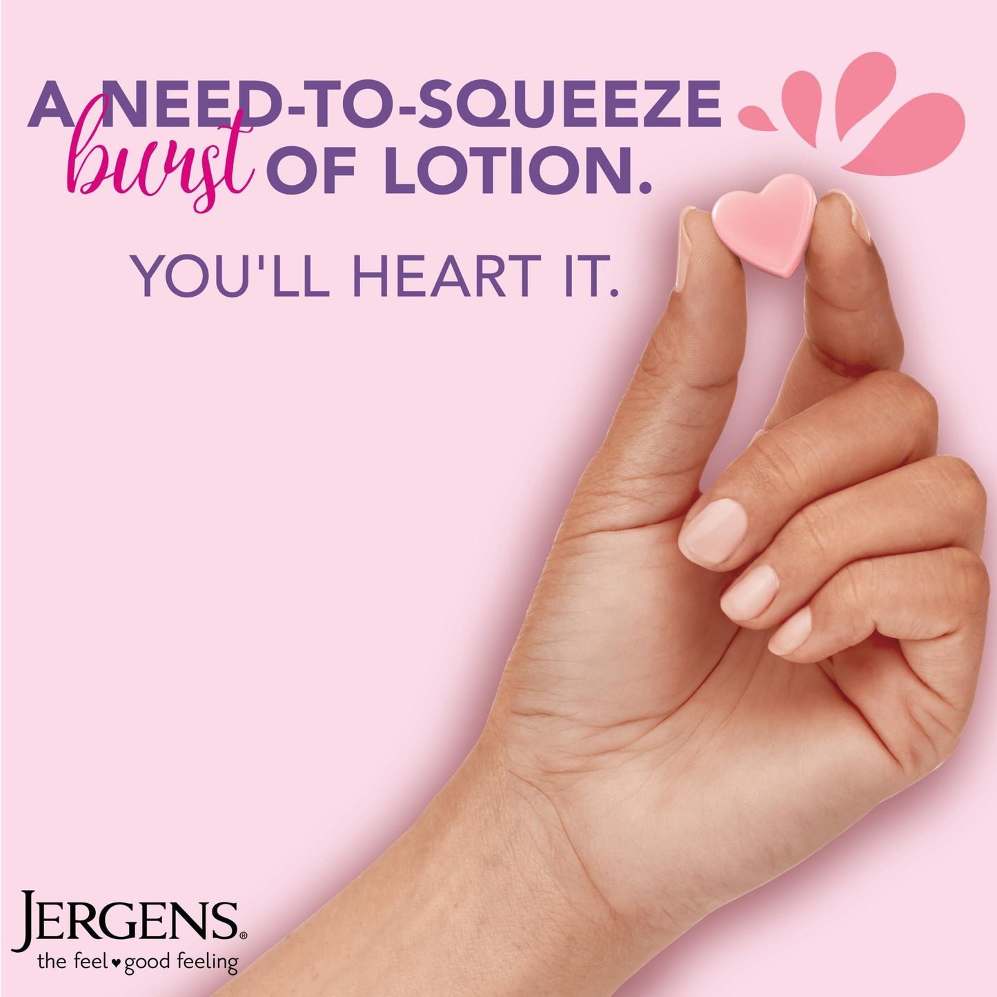 Jergens Cherry Almond Lotion Bursts, Squishy Heart-Shaped Moisturizer Bursts, Gifts for Teen Girls or Boys, 38 Ct Beauty and Personal Care Jergens