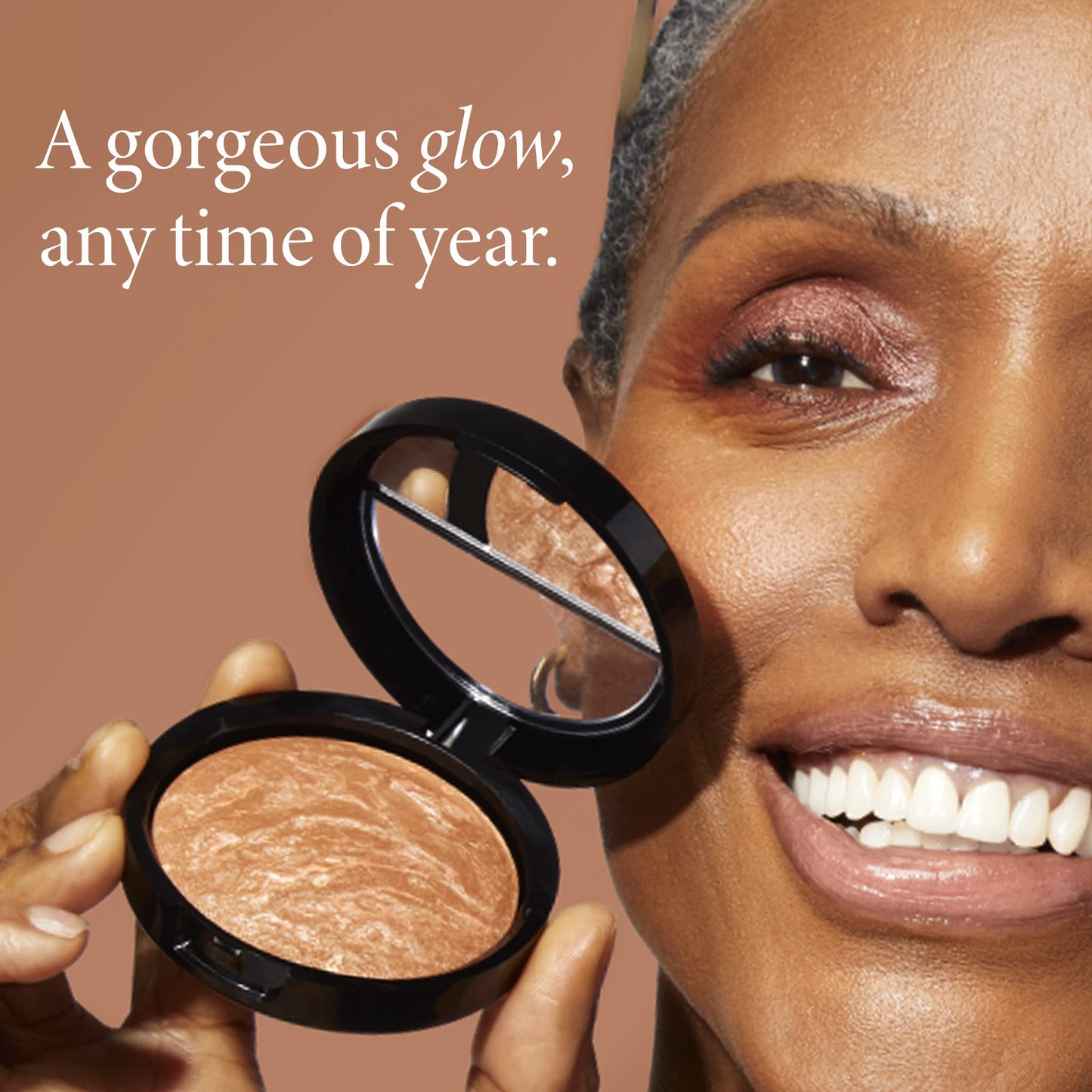 LAURA GELLER NEW YORK Bronze-n-Brighten Multipurpose Bronzer, Deep + Classic Bronzer Brush Beauty & Personal Care LAURA GELLER NEW YORK