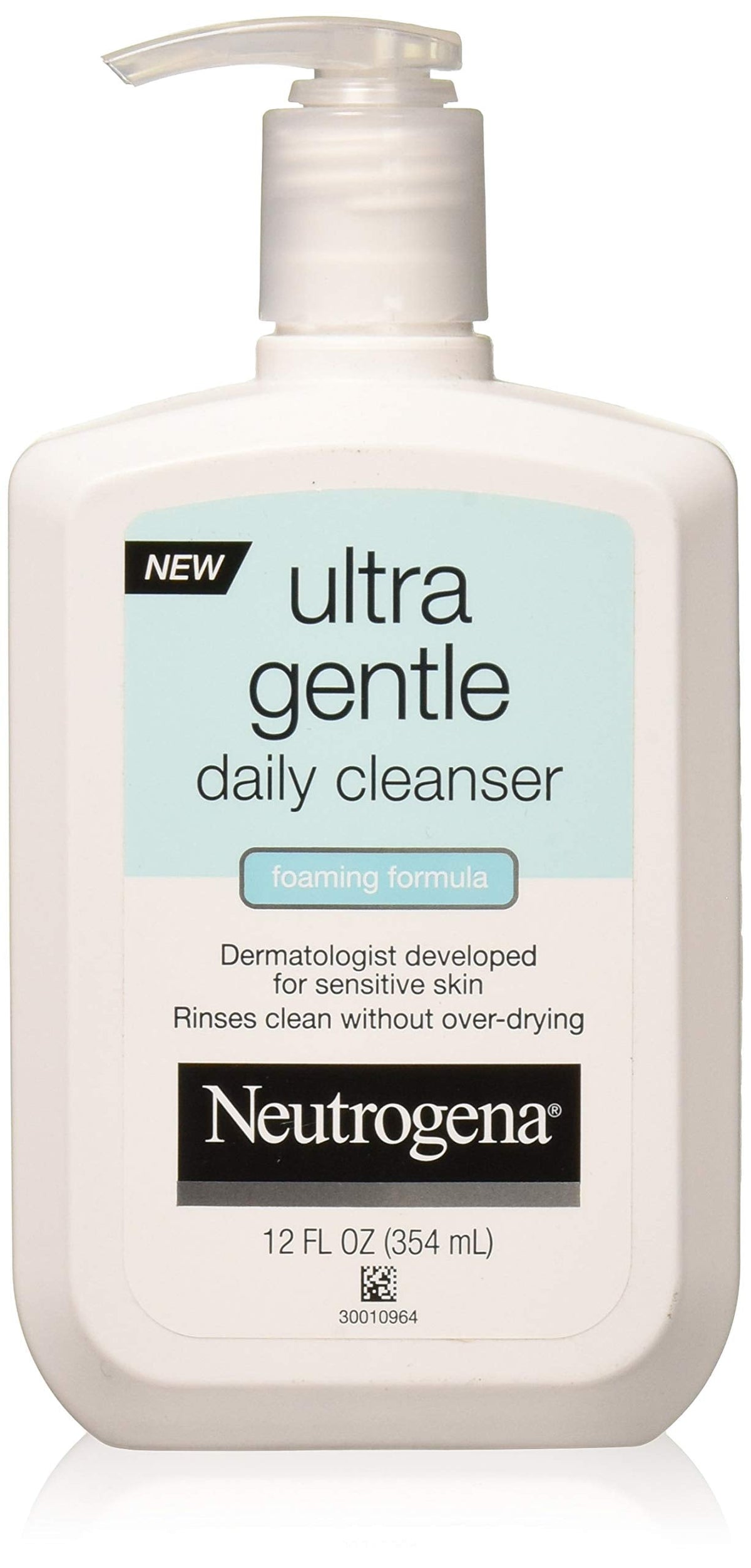 Neutrogena Ultra Gentle Daily Facial Cleanser for Sensitive Skin, Oil-Free, Soap-Free, Hypoallergenic & Non-Comedogenic Foaming Face Wash, 12 fl. oz Beauty & Personal Care Neutrogena