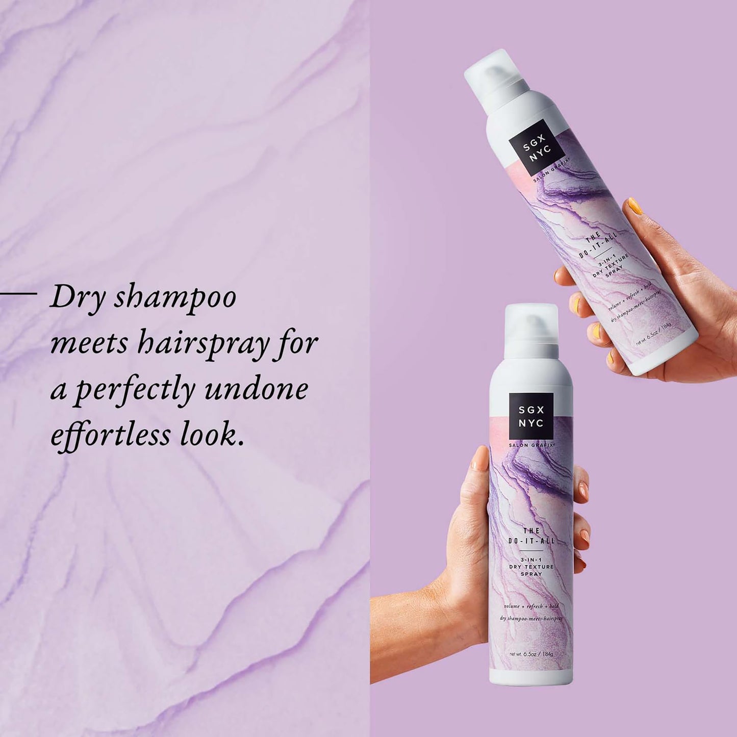 SGX NYC The Do It All 3-in-1 Dry Texture Spray - Versatile Dry Shampoo and Texture Spray for Refreshed Hair - Volumizing Hair Products - 2 pc Beauty & Personal Care SGX NYC