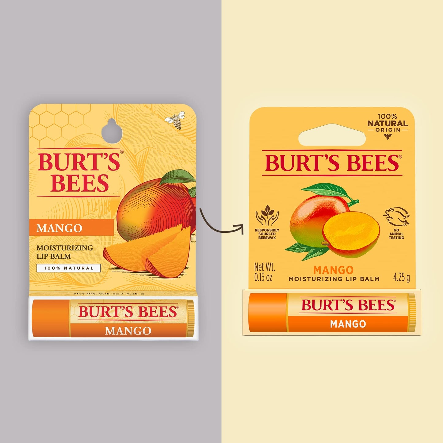 Burt's Bees Mango Moisturizing Lip Balm 0.15 oz Beauty & Personal Care Burt's Bees