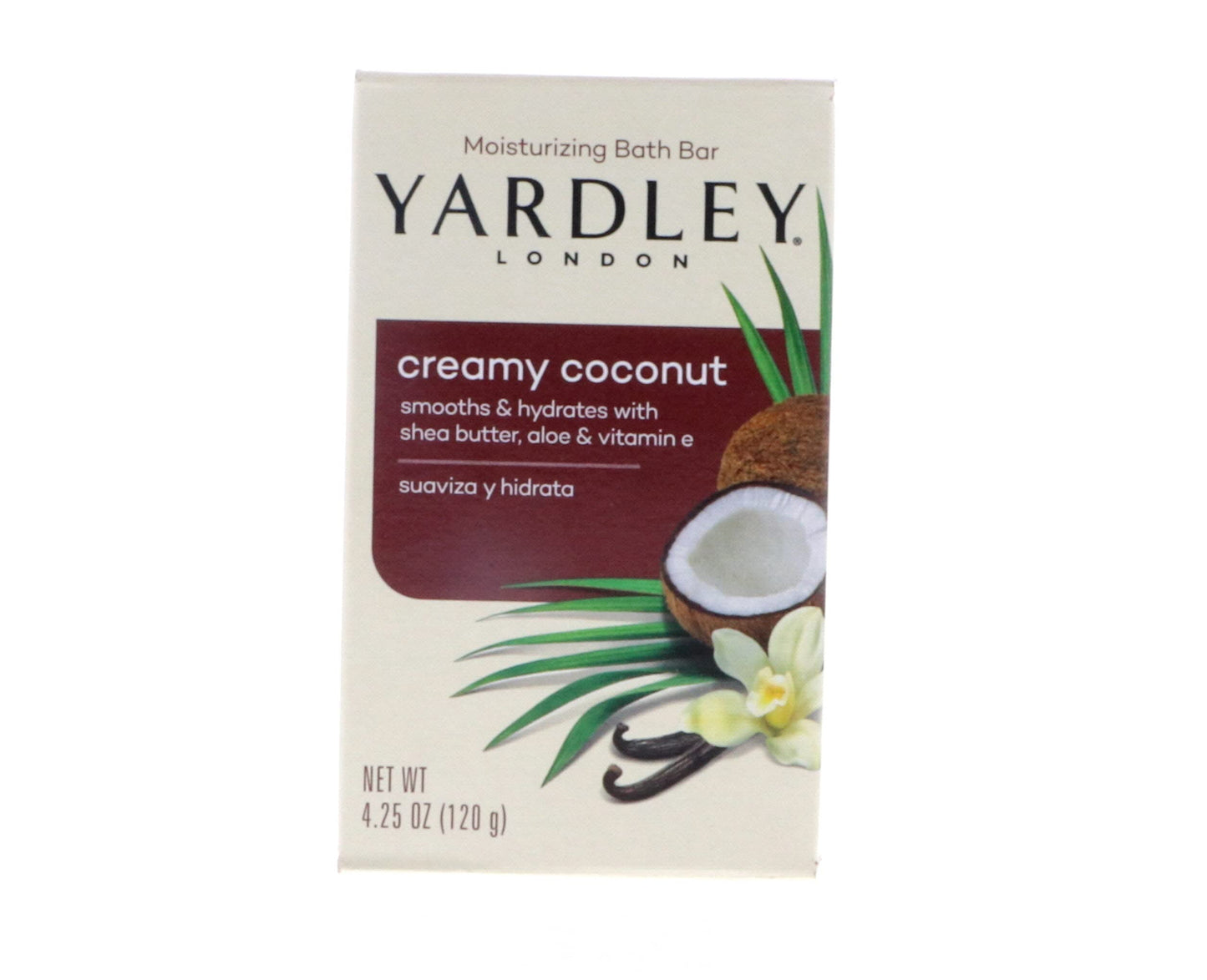 Yardley Creamy Coconut Bath Bar, 4.25 oz Pack of 8 Beauty & Personal Care Yardley