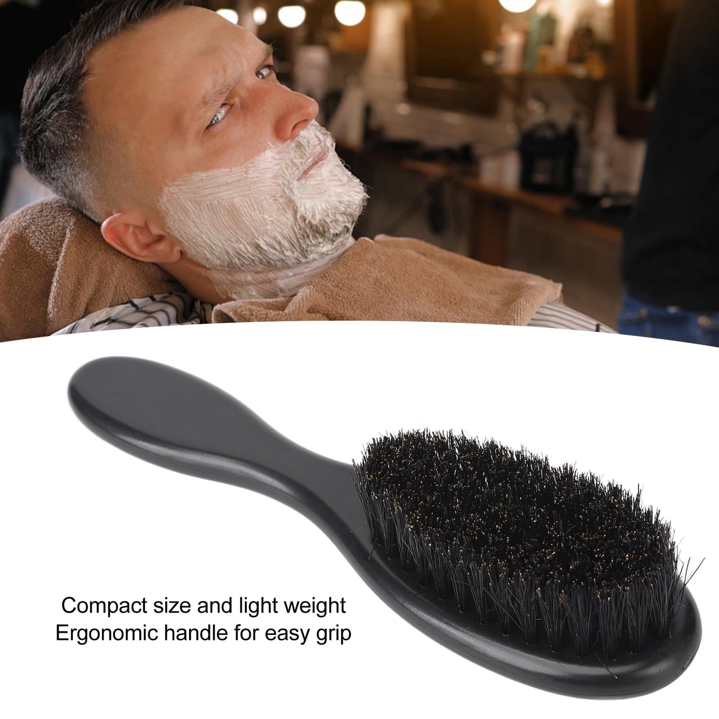 Dioche Men's Beard Brush, Soft Brush for Daily Care and Styling with Excellent Craftsmanship and Good Cleaning Effect Beauty and Personal Care Dioche