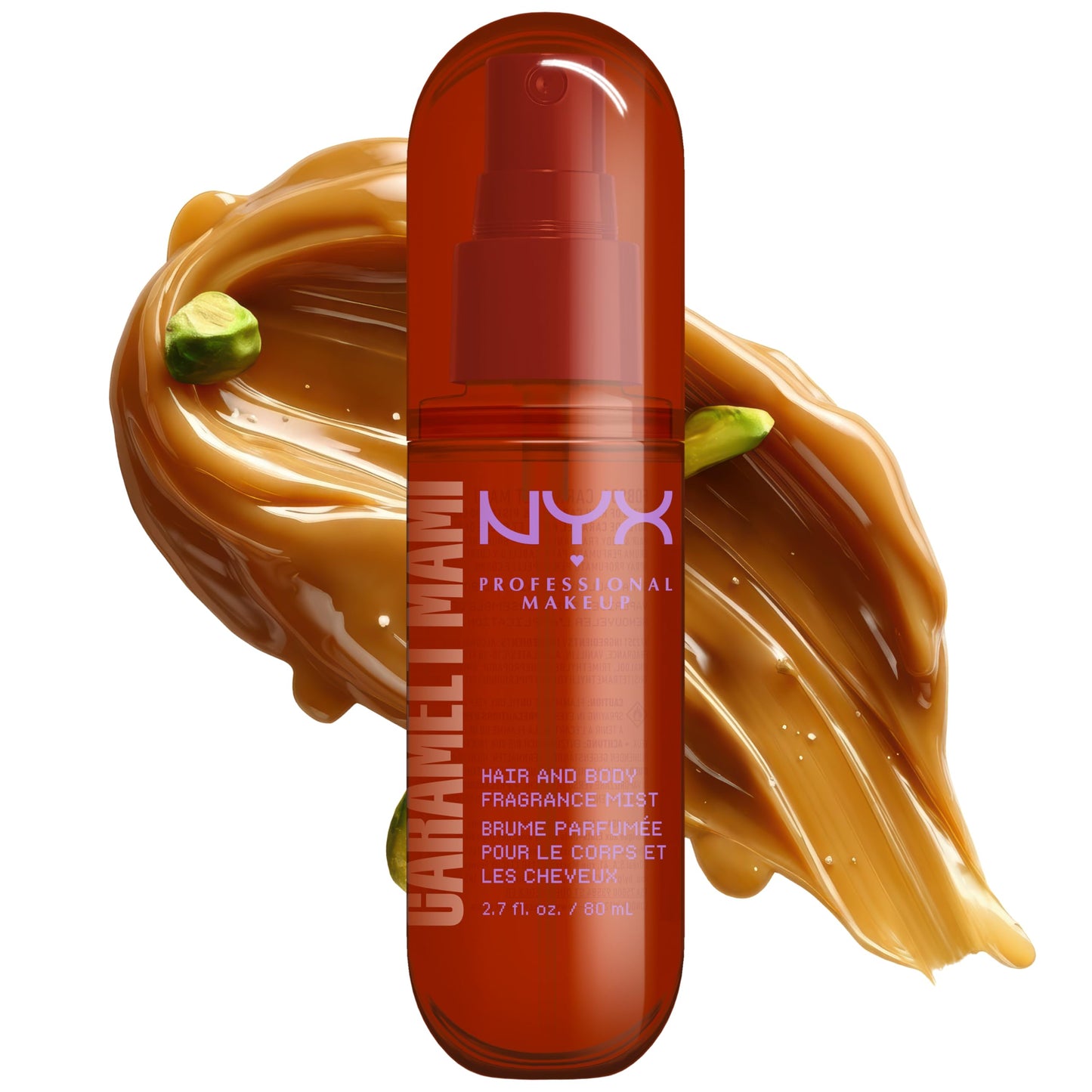 NYX PROFESSIONAL MAKEUP Fat Oil Fragrance Mist Perfume in Caramelt Mami, Caramel Scented Long Lasting Hair & Body Spray With Brown Sugar & Pistachio Beauty & Personal Care NYX PROFESSIONAL MAKEUP