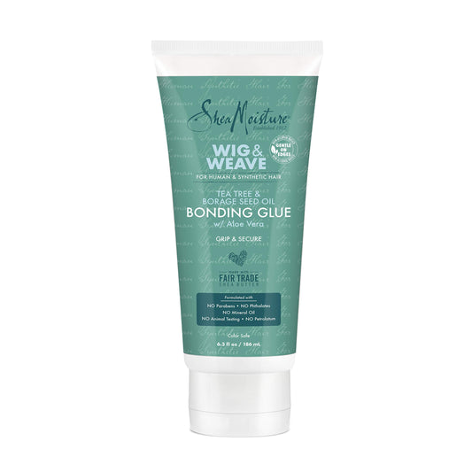 SheaMoisture Bonding Glue Hair Cream for Wig and Weave, Tea Tree and Borage Seed Water-Based Hair Product, 6.3 Ounce Beauty & Personal Care Shea Moisture
