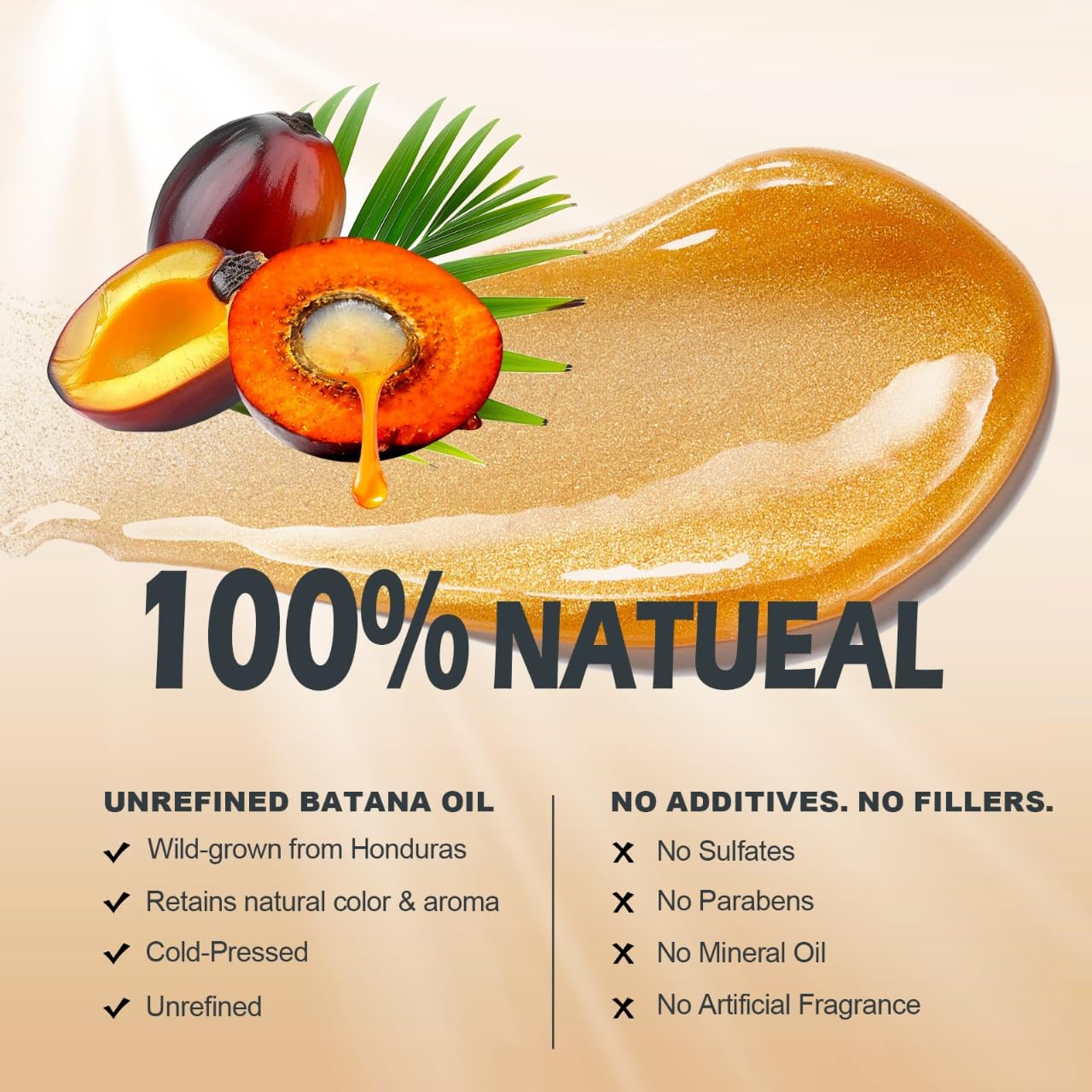 OLLM Raw Batana Oil for Hair Growth - 5oz Repair Damaged Hair Organic Formula from Honduras for Latina Women With Curly Hair Ages 25-35 - Wash Day Beauty & Personal Care OLLM