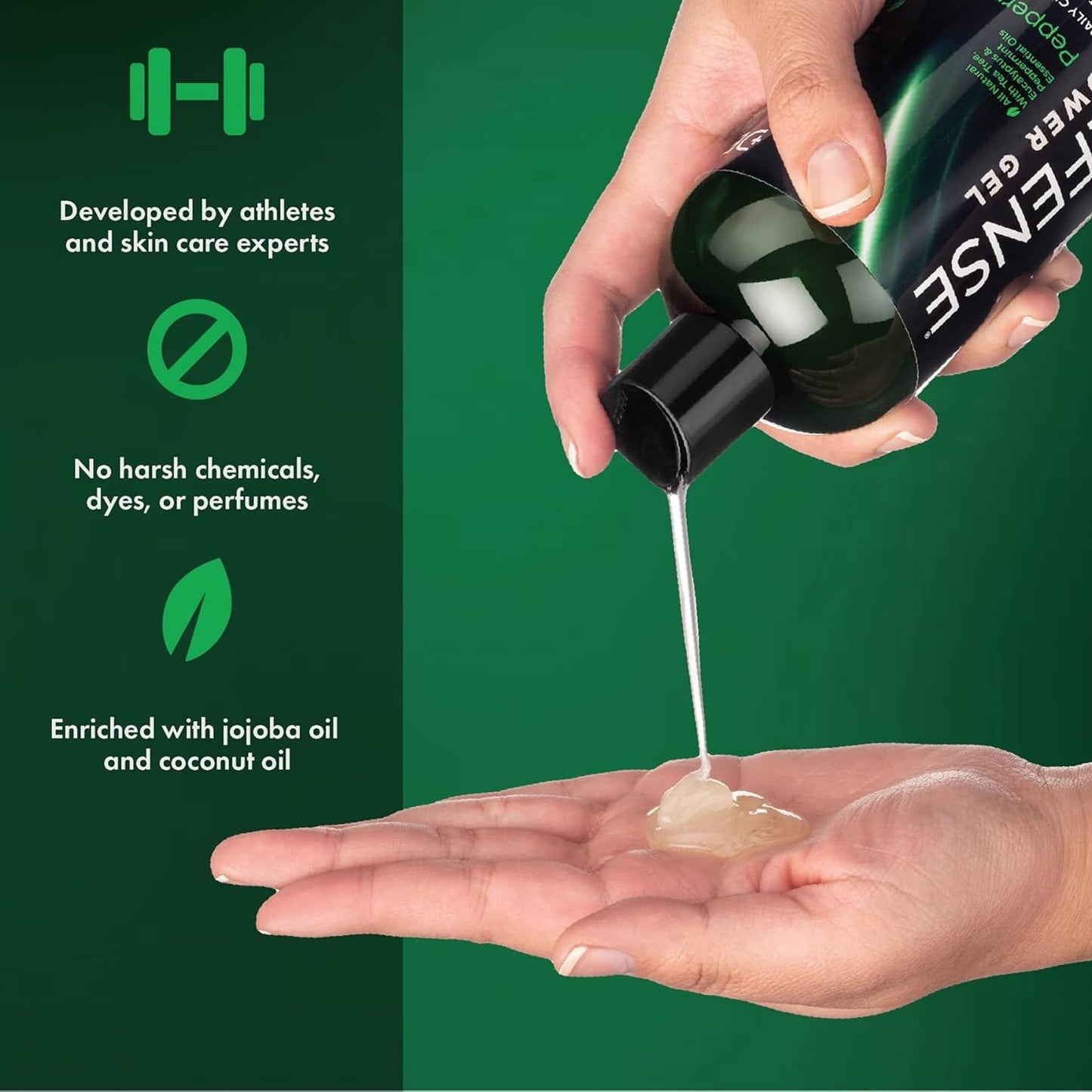 Defense Soap Tea Tree Body Wash (Original + Peppermint) | All Natural Organic Shower Soap for Athletes | Odor Control & Skin Fungal Protection Beauty & Personal Care Defense Soap