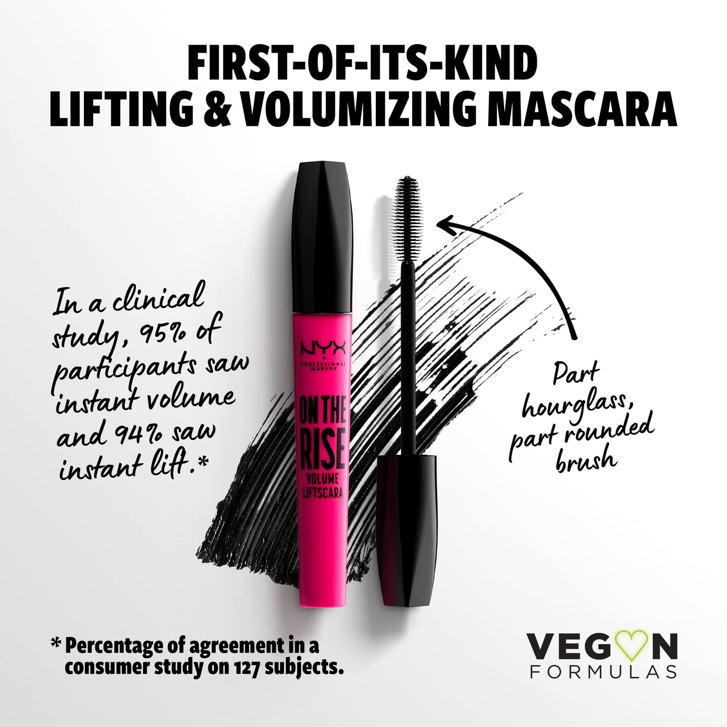 NYX PROFESSIONAL MAKEUP On The Rise Volume Liftscara Mascara , Black Beauty & Personal Care NYX PROFESSIONAL MAKEUP