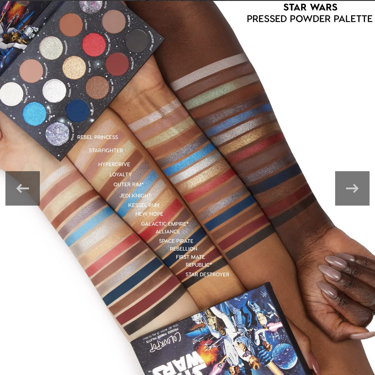 Colourpop Eyeshadow Palette Star-Wars Matte Metallic Beauty & Personal Care ColourPop