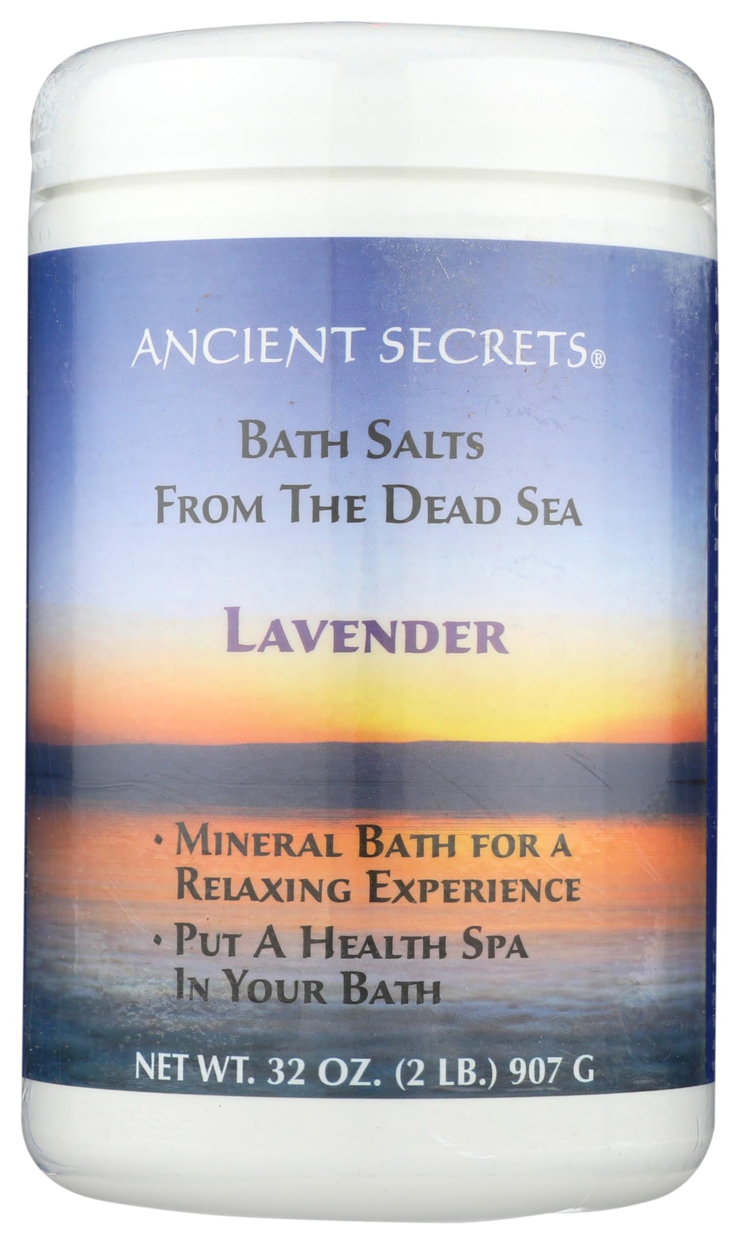 Ancient Secrets Aromatherapy Dead Sea Mineral Baths Lavender - 2 lbs Beauty and Personal Care ANCIENT SECRETS