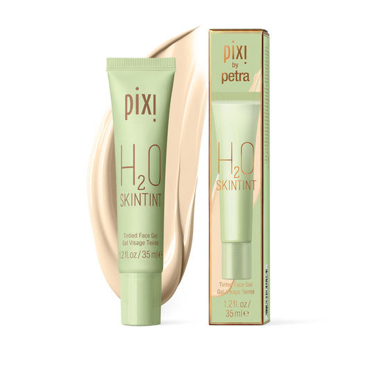 Pixi H2O SkinTint | Tinted Face Gel Moisturizer | Lightweight Hydrating Coverage with Hyaluronic Acid | Evens Skin Tone & Reduces Redness | Oil-Free