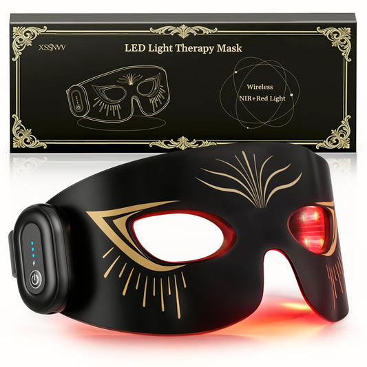 XSSNVV Red Light Therapy for Eyes, 630 nm & 850 nm Near Infrared Eye Mask