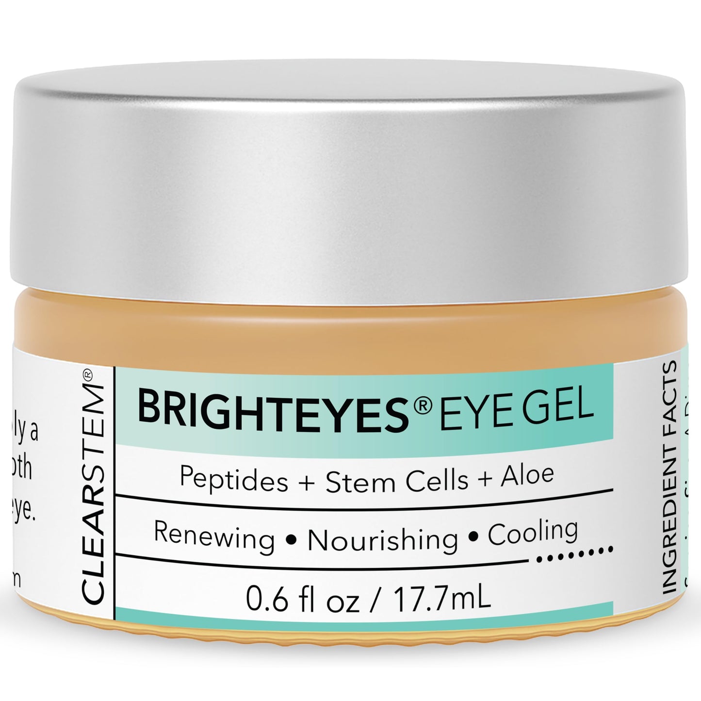 CLEARSTEM - BRIGHTEYES - Eye Gel - Nourishing Eye Cream - Cooling Gel - Stem Cells Blend - Peptides, Collagen, Aloe Vera - Gluten Free - Beauty, Self Beauty & Personal Care CLEARSTEM
