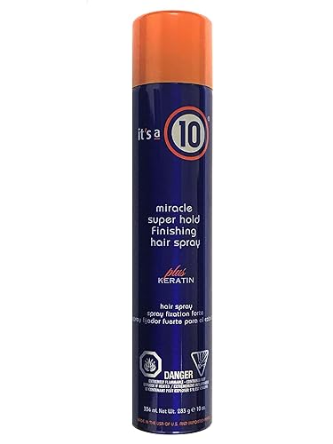 It's a 10 Haircare Miracle Super Hold Finishing Hair Spray Plus Keratin, 10 Ounce Beauty & Personal Care It's a 10 Haircare