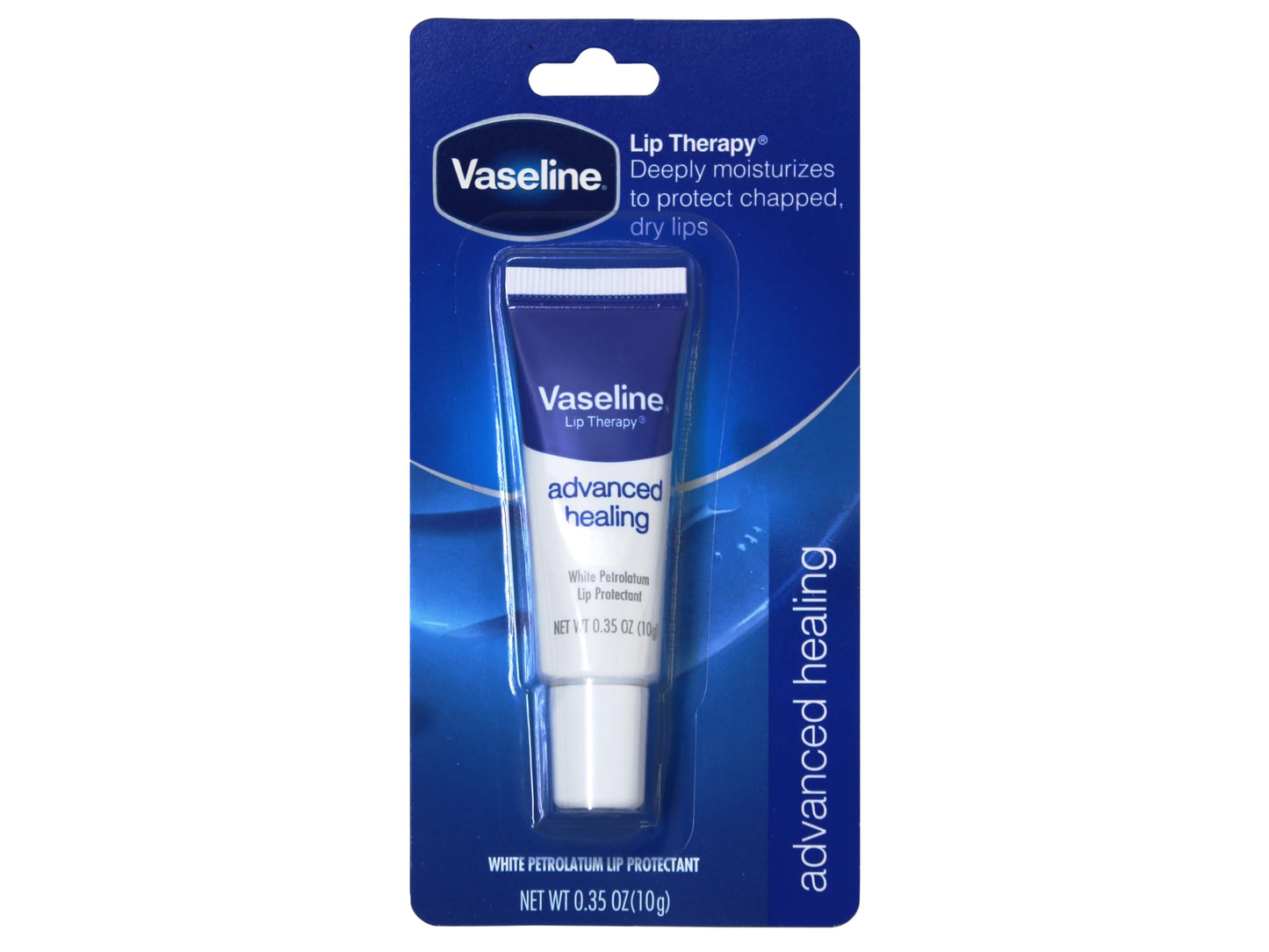 Vaseline Lip Therapy Lip Balm Tube, Advanced Healing Lip Protectant, 0.35 OZ - 11 Pack Beauty and Personal Care Vaseline