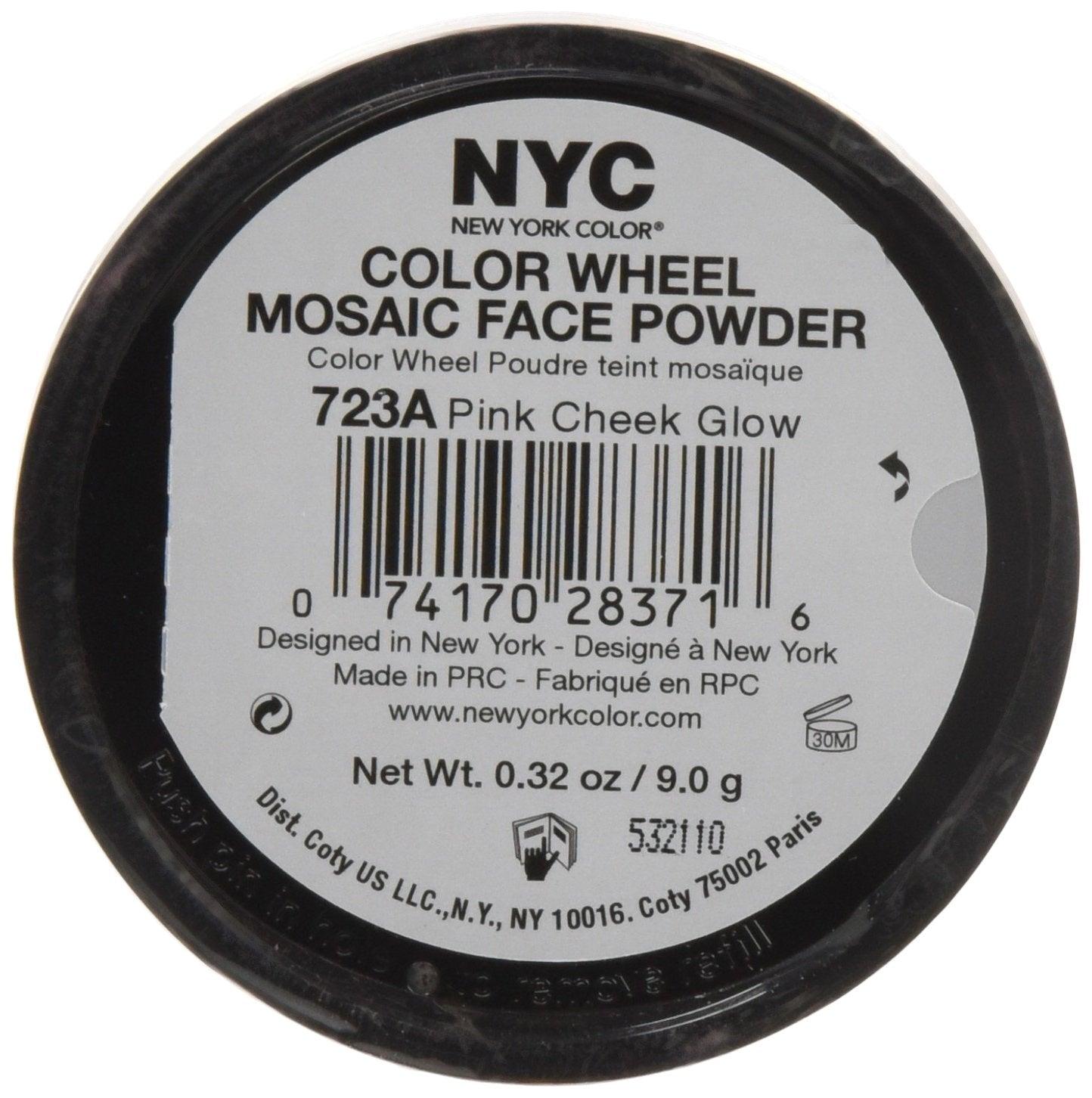 New York Color Wheel Mosaic Face Powder, Pink Cheek Glow, 0.32 Ounce Beauty & Personal Care NYC