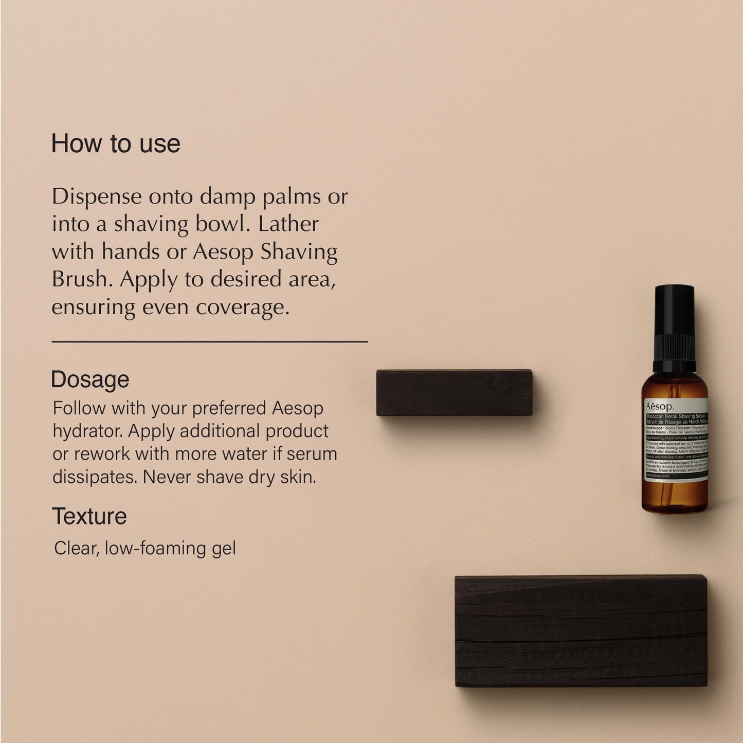 Aesop Moroccan Neroli Shaving Serum - Razor Bump Treatment - Calms and Softens Skin - Maximum Slip For Razor-Close Shave - 60 mL / 2 oz Beauty and Personal Care Aesop