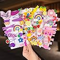 42 Pieces Baby Hair Clips, Hair Pin, Barrettes for Girls, Toddler Girls Hair Accessories, Kids Hair Clips for Styling, Flower Rainbow Candy Fruits Beauty & Personal Care SKYNEO