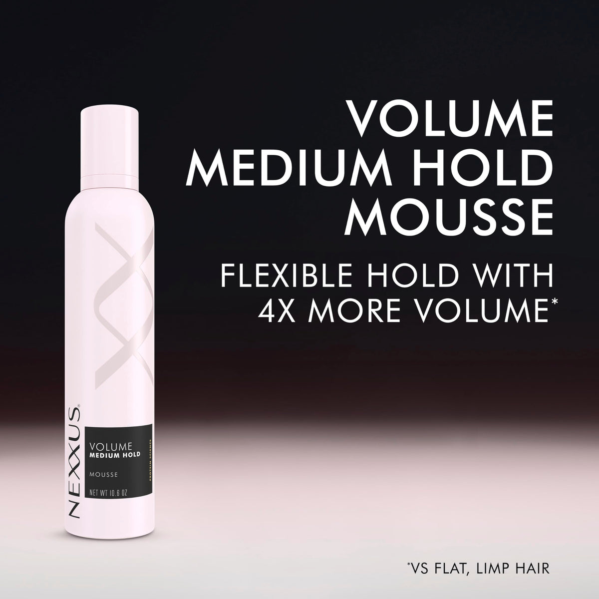Nexxus Styling Volume Hair Mousse for Medium Hold, 10.6 oz