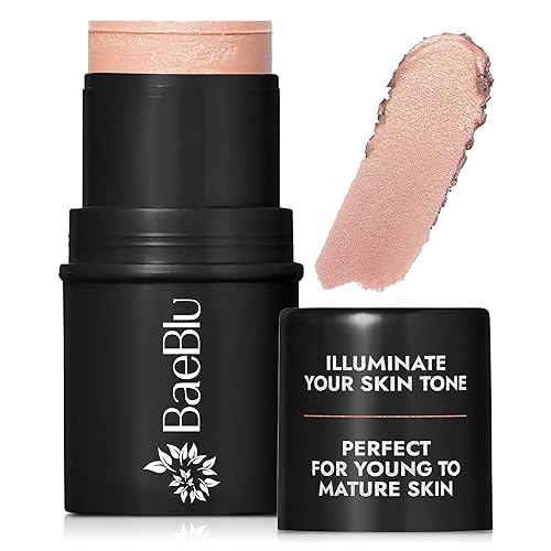 BaeBlu - Organic Blush Tube, Moscato - 100% Natural Vegan Cream Blush Sticks, Multi-Use Bronzer, & Highlighter for Lips, Cheeks & Eyes, Buildable Beauty & Personal Care BaeBlu
