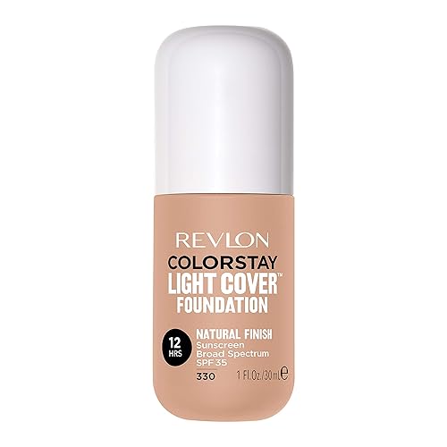 Revlon ColorStay Light Cover Liquid Foundation, Hydrating Longwear Weightless Makeup with SPF 35, Light-Medium Coverage for Blemish, Dark Spots Beauty & Personal Care REVLON
